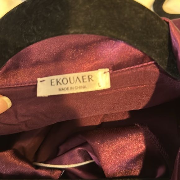 Ekouaer purple satin nightgown - Picture 6 of 6